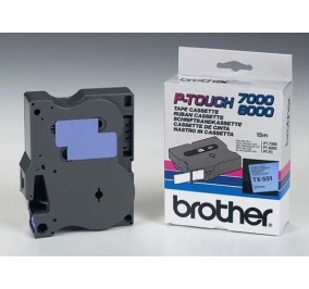 Brother Nastro TX551 nero-blu TX551