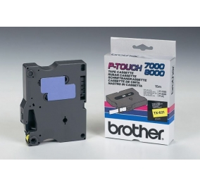 Brother Nastro TX631 nero-giallo TX631