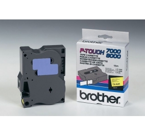 Brother Nastro TX641 nero-giallo TX641