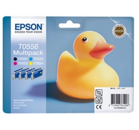 Epson Conf. 4 cartucce inkjet blister A-M T0556 nero+ciano+magenta+giallo C13T05564030