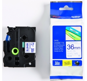 Brother Nastro laminato TZ263/TZE263 blu-bianco TZE263