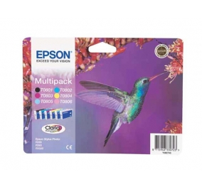 Epson Conf. 6 cartucce inkjet Colibr T080/blister RS 6 colori C13T08074011