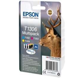 Epson Conf. 3 cartucce inkjet ink pigmentato Cervo DuraBrite Ultra T1306 c+m+g C13T13064012
