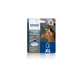 Epson Conf. 3 cartucce inkjet ink pigmentato Cervo Durab.Ult./blister RS+RF T1306 c+m+g C13T13064020