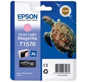 Epson Cartuccia inkjet alta capacit ink pigmentato blister RS Turtle XL T1576 magenta chiaro vivido C13T15764010