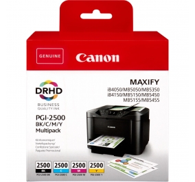Canon Conf. 4 cartucce inkjet PGI-2500 nero+ciano+magenta+giallo 9290B004