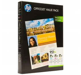HP Value pack cartucce inkjet alta resa 951XL ciano+magenta+giallo CR712AE