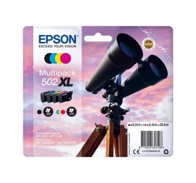Epson Multipack cartucce inkjet alta capacit binocolo 502XL nero+ciano+magenta+giallo C13T02W64010
