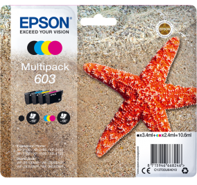 Epson Multipack cartucce inkjet Stella marina 603 nero+ciano+magenta+giallo C13T03U64010