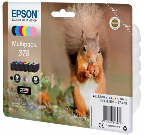 Epson Multipack cartucce inkjet Scoiattolo Claria Photo HD 378 6 colori C13T37884010
