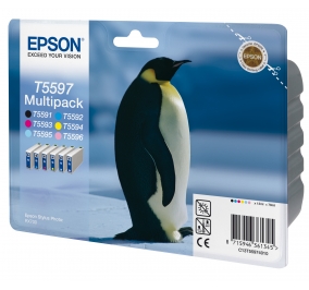 Epson Conf. 6 cartucce inkjet blister A-M T559 6 colori C13T55974030