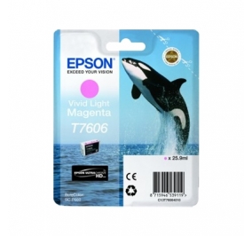 Epson Cartuccia inkjet T7606 magenta chiaro vivido C13T76064010