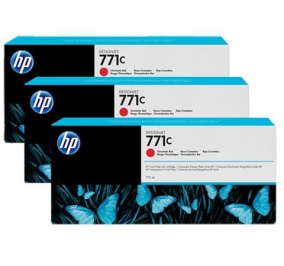 HP Conf. 3 cartucce inkjet 771C rosso cromatico B6Y32A