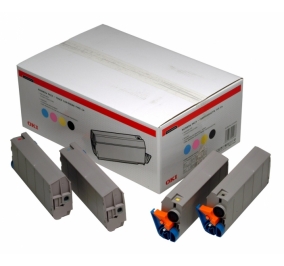 Oki Conf. 4 Toner TYPE C4 nero+ciano+magenta+giallo 01101001