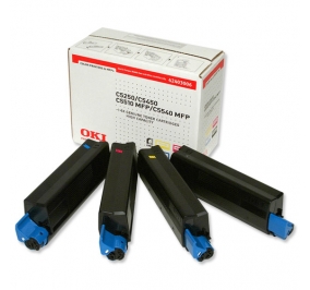 Oki Conf. 4 Toner nero+ciano+magenta+giallo 42403006