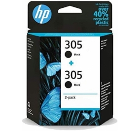 HP Conf. 2 cartucce inkjet 305 nero 6ZD18AE