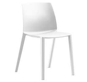 SEDUTA ATTESA DORY S BIANCO SENZA BRACCIOLI Colore bianco
