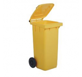 BIDONI CARRELLATI CAPACITA' LT.120 GIALLO Colore Giallo