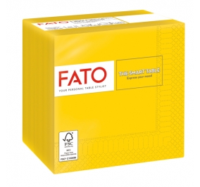 TOVAGLIOLI CARTA 25X25CM 2 VELI GIALLO FATO CF. Colore giallo