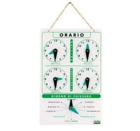 CARTELLO ORARIO IN ACRILICO ART.4506