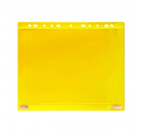 CONF. 5 BUSTE FORATE PER SUPPORTI MAGNETICI AD ANELLI F.TO A4 GIALLO TARIFOLD Colore giallo