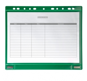CONF. 5 BUSTE FORATE PER SUPPORTI MAGNETICI AD ANELLI F.TO A4 VERDI TARIFOLD Colore verde