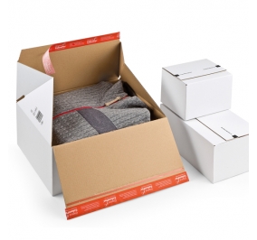 SCATOLA PER SPEDIZIONE E-COMMERCE 38,9X32,4X32CM BIANCO
