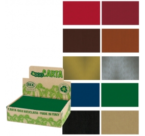 SCATOLA 100FG CARTA REGALO KRAFT DARK 70X100CM REX SADOCH