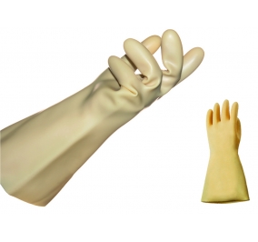 GUANTI ISOLATEX DIELETTRICO ISOLANTE IN LATTICE NATURALE BEIGE , FINITURA INTERNA LISCIA CLASSE 00 TG.10