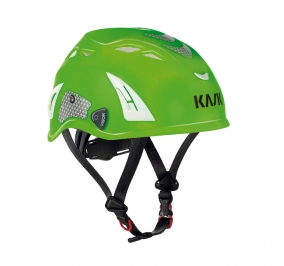 ELMETTO PLASMA WORK HI VIZ IN PPL CANALI PER IL DEFLUSSO E RICICLO D'ARIACON GRIGLIA VERDE Colore Verde