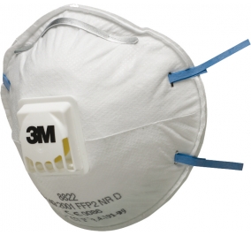 FACCIALE FILTRANTE 3M 8822 CON VALVOLA FFP2 CF.10