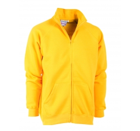 FELPA ZIP TOTALE COTONE 65% E POLIESTERE 35%, PERSO 290 GR.TG.S BIANCO Colore Bianco