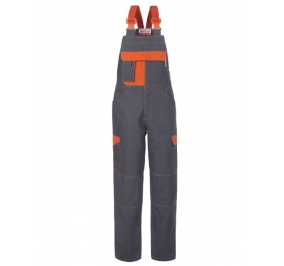 PETTORINA SERIOTECH CANVAS 100% COTONE IRRESTRINGIBILE. PESO 270 G/M� TG.XS GRIGIO/ARANCIO Colore Grigio/Arancio