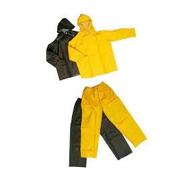 COMPLETO IMPERMEABILE NYLON - PVC, SPESSORE: 0,18 MM. TG.3XL GIALLO Colore Giallo