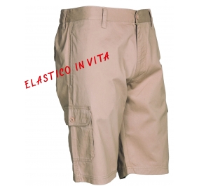 BERMUDA TWILL 100% COTONE, 230 GR.TG.M SABBIA Colore Sabbia