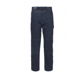 PANTALONE SERIOPLUS DRILL 3/1, 100% COTONE IRRESTRINGIBILE, PESO 280 GR.TG.XXL BLU Colore Blu