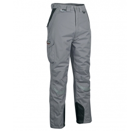 PANTALONE FROZEN 100% POLIESTERE SPALMATO POLIURETANO,  GRAMMATURA: 200 G/M� TG.56 GRIGIO/NERO Colore grigio/nero 01