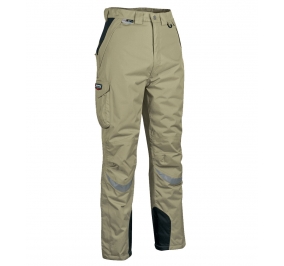 PANTALONE FROZEN 100% POLIESTERE SPALMATO POLIURETANO,  GRAMMATURA: 200 G/M� TG.64 CORDA/NERO Colore corda/nero 00