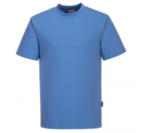 T-SHIRT ESD ANTISTATICA TESSUTO ESTERNO : 96% COTONE, 4% FIBRA DI CARBONIO 195G.TG.XXL AZZURRO Colore Azzurro