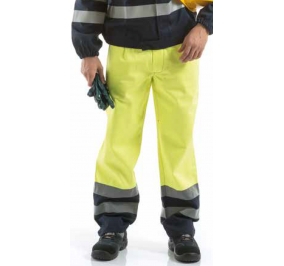 PANTALONE LINEA ALTA VISIBILIT� TESSUTO DA 260 GR/MQ.TG.58 BLU Colore Blu