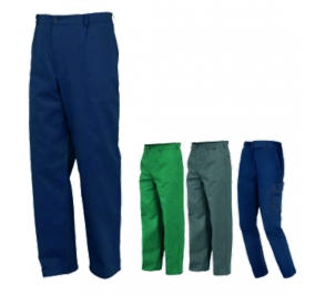 PANTALONE EUROPA 250 G/M2, COTONE 100%.TG.M VERDE Colore Verde