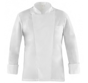 GIACCA CHEF RAUL 65% POLIESTERE 35% COTONE PESO 200 G/M�. TG.M BIANCO Colore Bianco