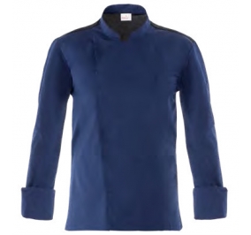 GIACCA CHEF RAUL 65% POLIESTERE 35% COTONE PESO 200 G/M�. TG.XL BLU Colore Blu