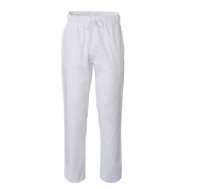 PANTALONE CUOCO PLUTONE 100% COTONE BIANCO PESO 200 G/M� TG.M Colore Bianco