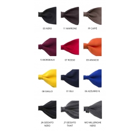 PAPILLON 100% POLIESTERE, PESO 200 G/M�. TAGLIA UNICA MILLERIGHE NERO Colore Millerighe nero