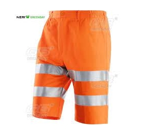 BERMUDA ECO REFLEX ALTA VISIBILIT� IN 60% COTONE  E 40% POLIESTERE.TG.46 ARANCIO Colore Arancio