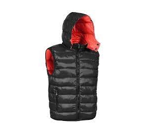 GILET EXPO 100% NYLON, IMBOTTITURA: 140 GR/M2 TG.XL NERO/ROSSO Colore Nero/rosso