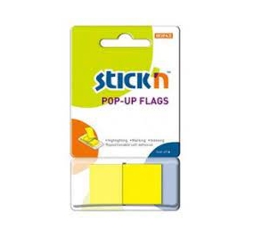 SEGNAPAGINA POP-UP MM.45X25 CF.50 GIALLO Colore Giallo