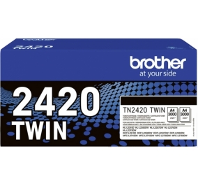 Brother Conf. 2 Toner alta resa nero TN2420TWIN