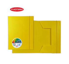 CARTELLE PPL 3LEMBI CON ELASTICO GARDA CM.25X37 GIALLO Colore Giallo